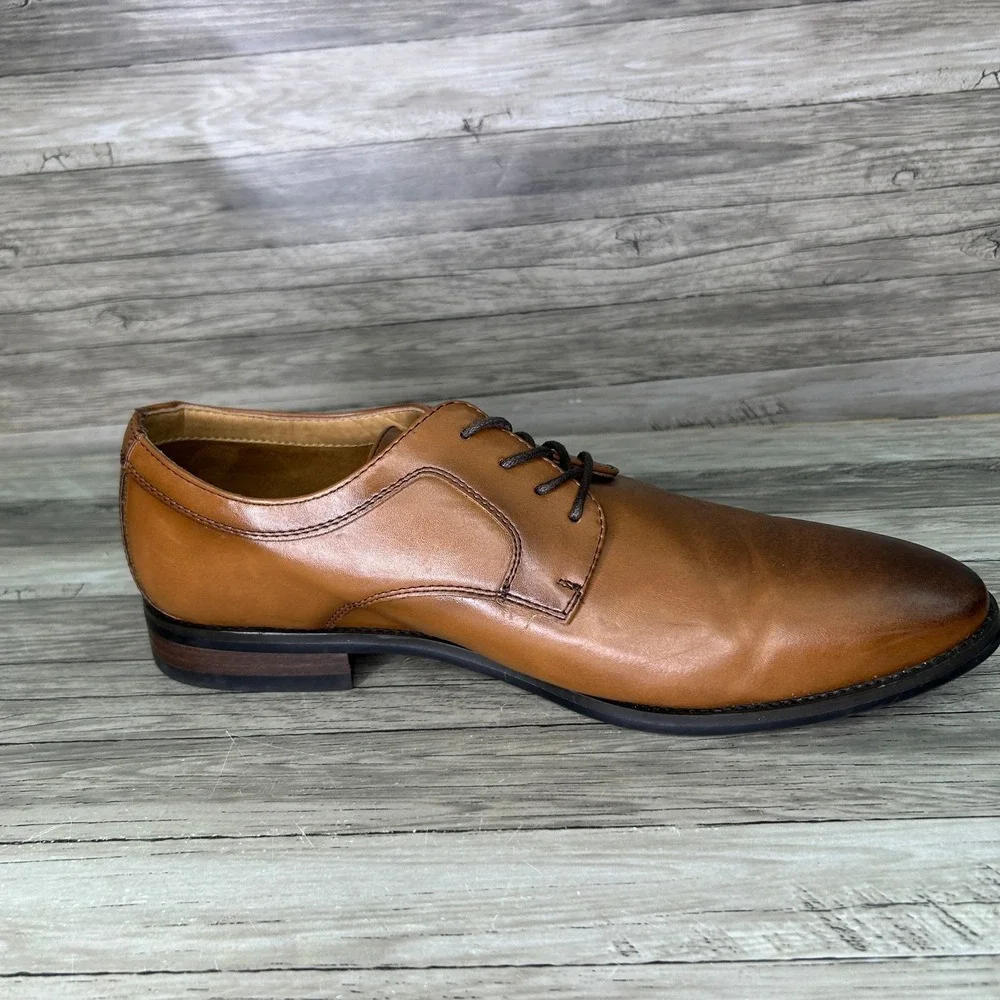 Bonafini Collection Mens Dress Shoes Brown Lace Up Size 10